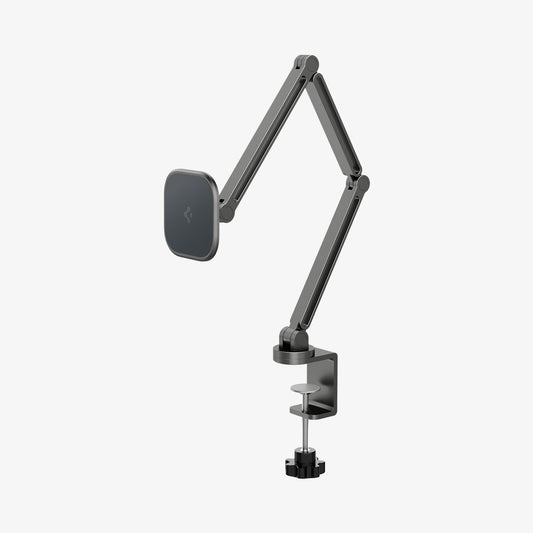 AMP09191 - OneTap Clamp in Space Gray showing the partial front and side with adjustable lock screw