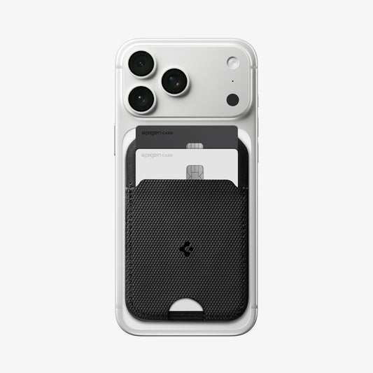 AFA10406 - MagSafe Card Holder Slim Fold (Mag Fit) | S314-2 showing the back with card holder attached to device
