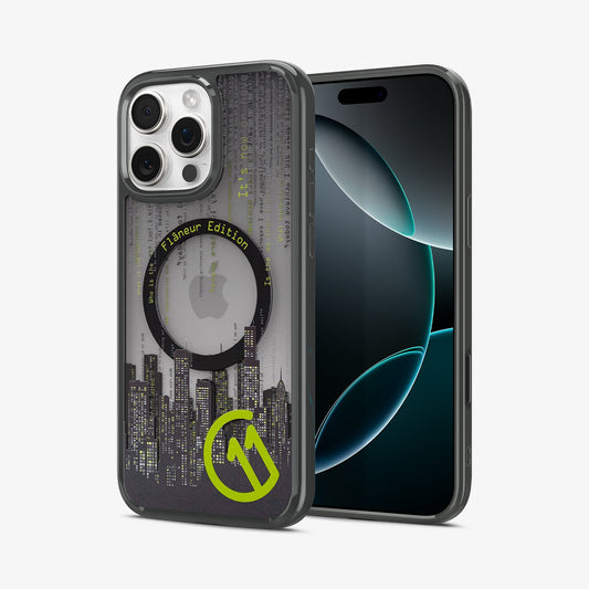 ACS09377 - iPhone 16 Pro Max Case c11 Series Flâneur Edition (MagFit) showing the back, partial front and sides