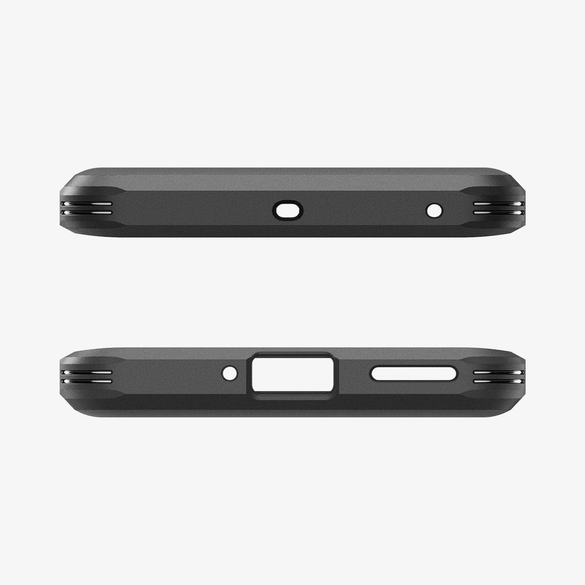ACS05801 - OnePlus 11 Series Tough Armor Case in Metal Slate showing the top and bottom