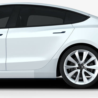 AFL06195 - Tesla Model 3 Platinum Shield Fender showing the shield installed on car fender