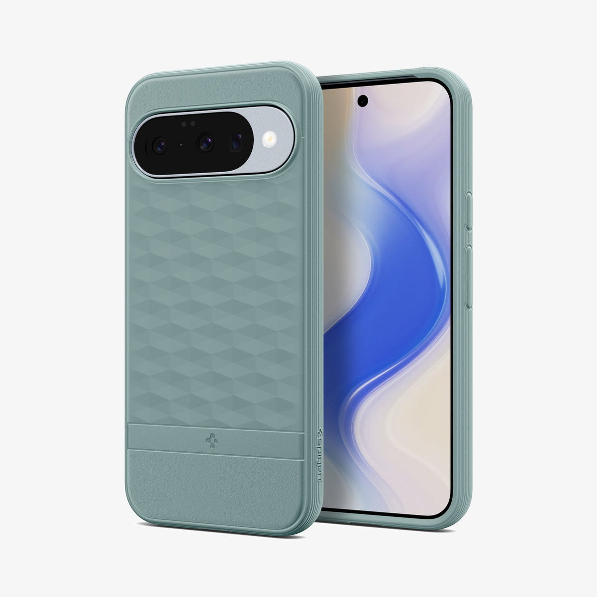 ACS09709 - Pixel 10 Pixel 10 Pro in sage green showing the back and front