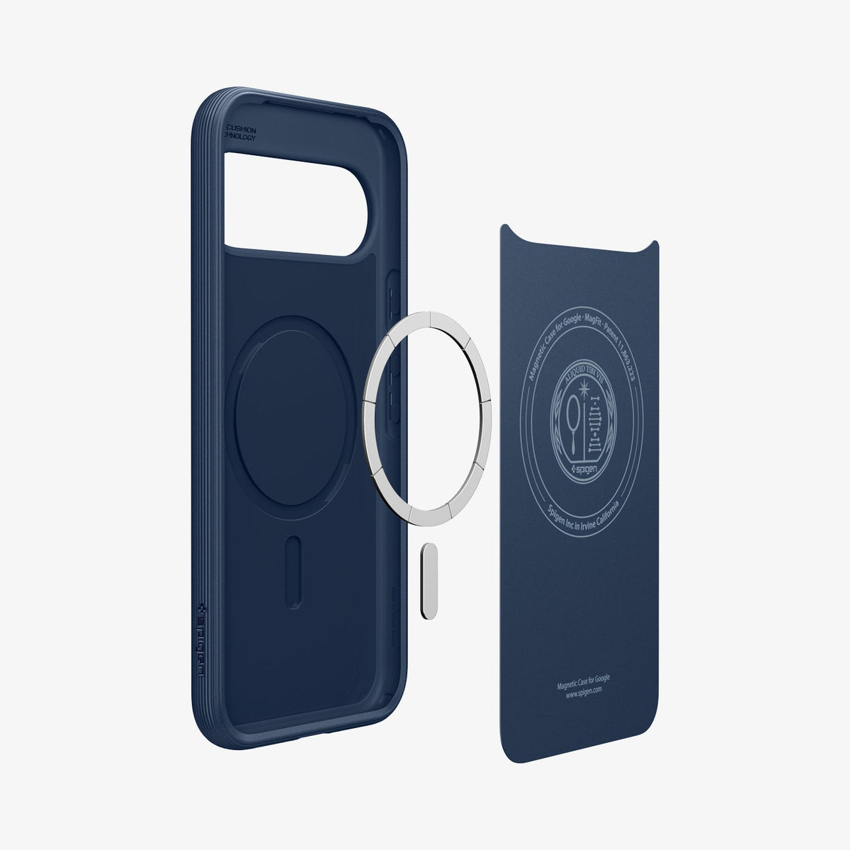 ACS09733 - Pixel 10 Pro XL Case Parallax (MagFit) in midnight blue showing the layers inside of case