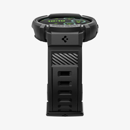 ACS09484 - Pixel Watch 5 (41mm) Rugged Armor Pro Black showing the bottom and partial front