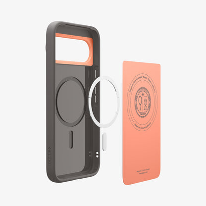 ACS09735 - Pixel 10 Pro XL Case Nano Pop (MagFit) in papaya gray showing the inside layers of case