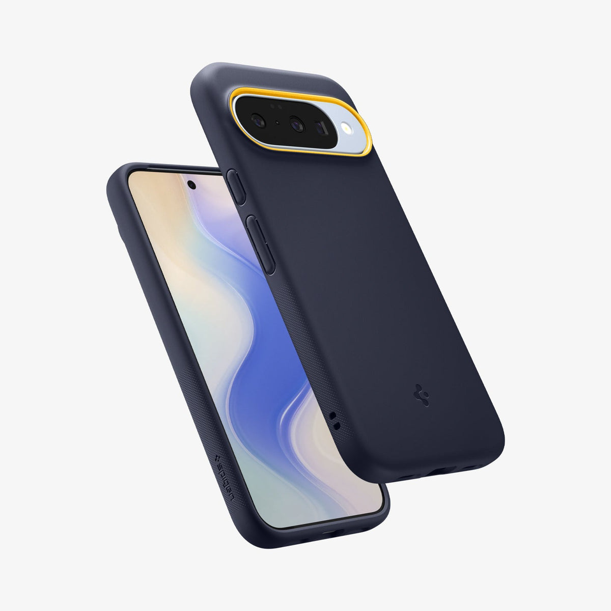 ACS09711 - Pixel 10 Pixel 10 Pro Case Nano Pop (MagFit) in blueberry navy showing the back, front and sides