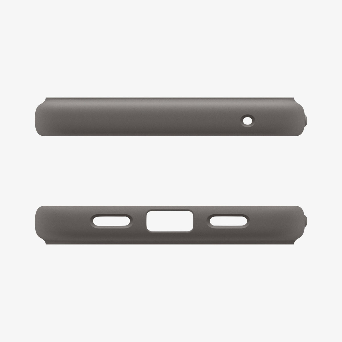 ACS09712 - Pixel 10 Pixel 10 Pro Case Nano Pop (MagFit) in Papaya Gray showing the top and bottom of case