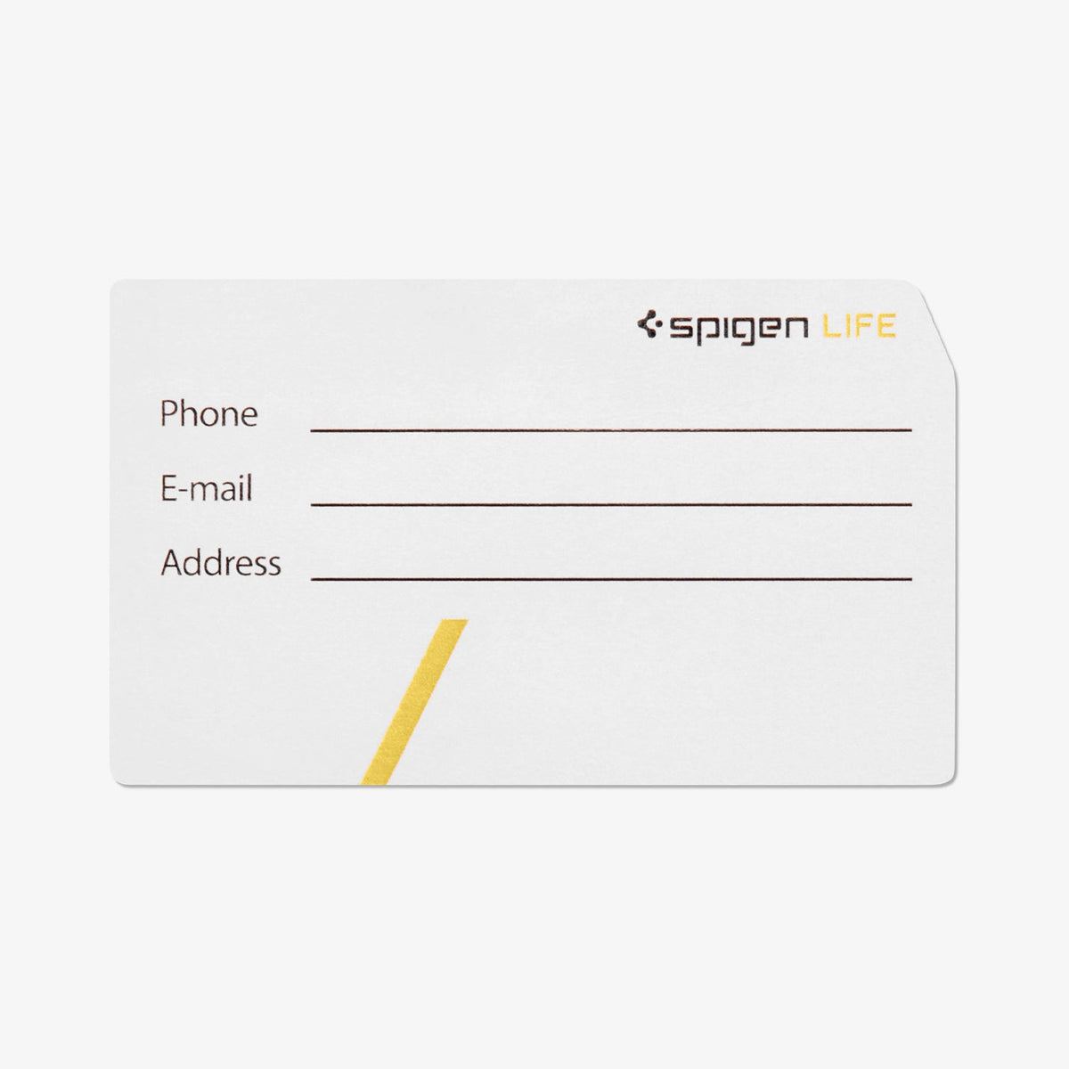 AHP08865 - luggage tag 2 pack in black showing detail of paper