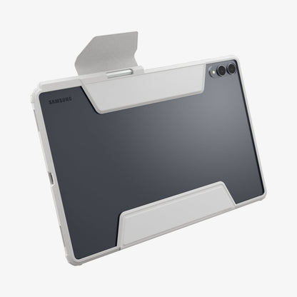 ACS10220 - Galaxy Tab S11 Ultra Series Ultra Hybrid Pro in Gray showing back with handle open