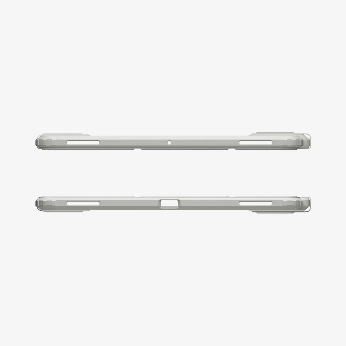 ACS10220 - Galaxy Tab S11 Ultra Series Ultra Hybrid Pro in Gray showing the top and bottom with precise cutouts