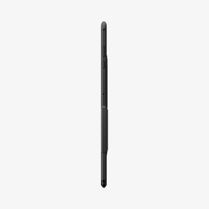ACS10219 - Galaxy Tab S12 Ultra Ultra Hybrid Pro in Black showing the slim side profile of a tablet case with raised buttons and protective edges.