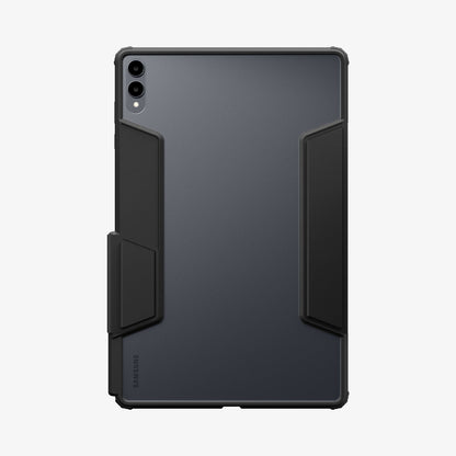 ACS10219 - Galaxy Tab S11 Ultra Series Ultra Hybrid Pro in Black showing back with clear part