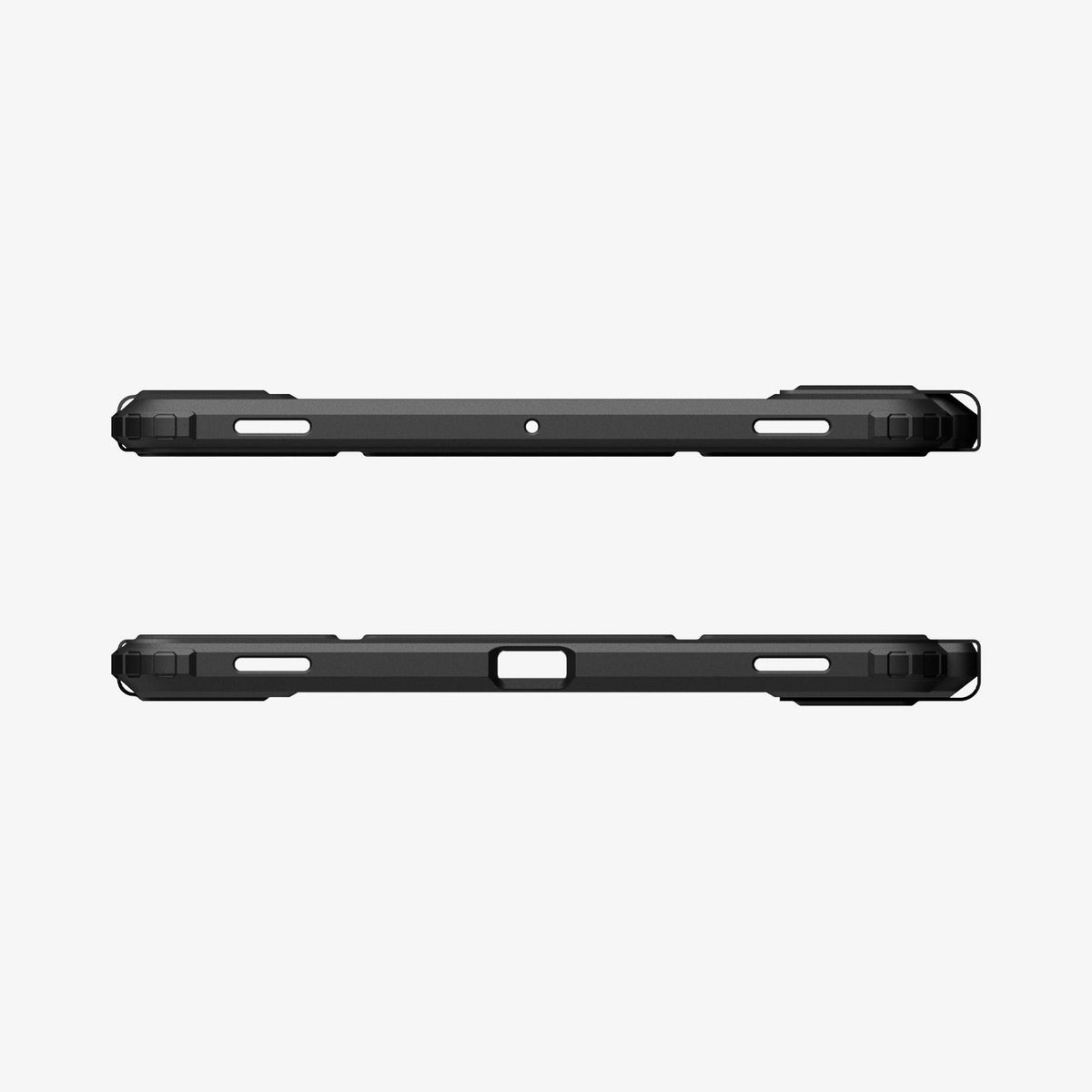 ACS10212 - Galaxy Tab S11 Series Ultra Hybrid Pro in Black showing the top and bottom with precise cutouts