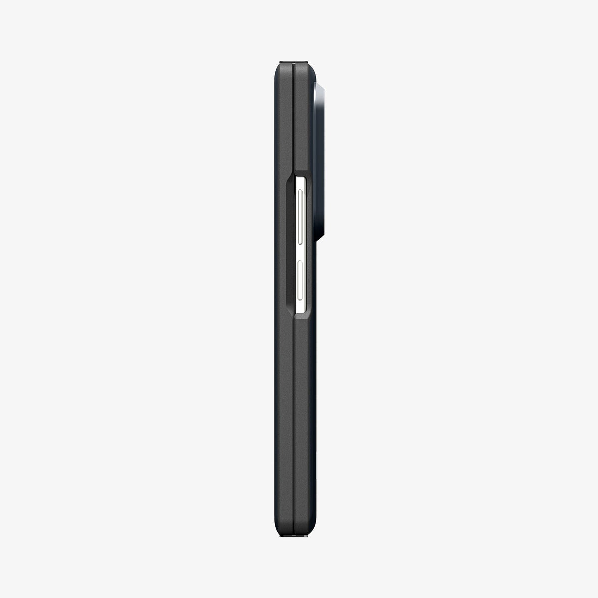 ACS09552 - Galaxy Z Fold 7 - Slim Armor Pro (MagFit) in metal slate showing the side folded