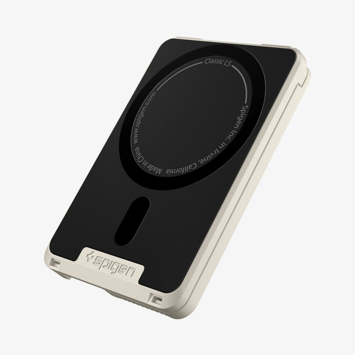 AFA10949 - Classic LS Card Holder (Mag Fit) in Stone showing the back
