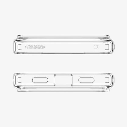 ACS11450 - Pixel 11 Pro XL Ultra Hybrid Crystal Clear top and bottom views highlight precise cutouts, speaker openings, charging port access, and a clean fit.