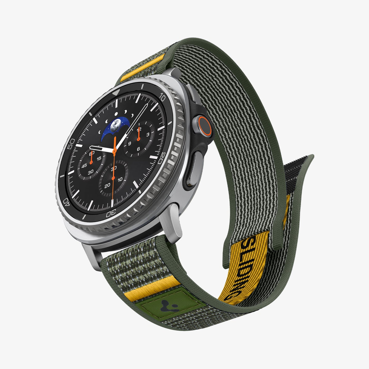 AMP10113 - SWi-9 Series - Athlex Air in Active Green showing the front and partial inside of band