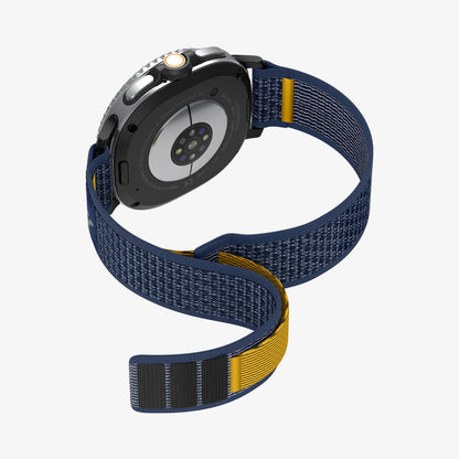 AMP10114 - Galaxy Watch 9 Series - Athlex Air in active navy showing the back and band bending back slightly