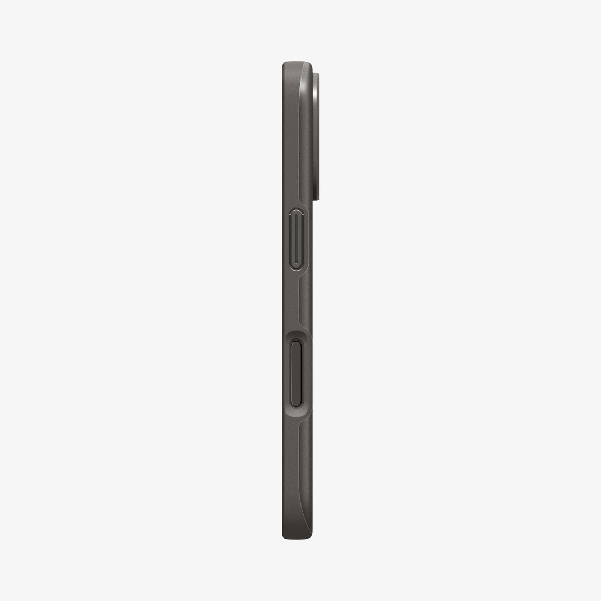 ACS09971 - iPhone 17 Thin Fit (MagFit) in Gunmetal showing the side