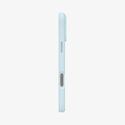 ACS10079 - iPhone 17 Pro Silicone Fit (MagFit) Case in blue showing the side