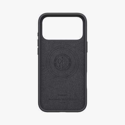 ACS09955 - iPhone 17 Pro Silicone Fit (MagFit) Case in black showing the inside of case
