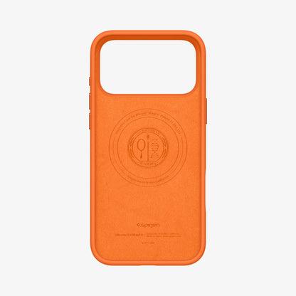 ACS11379 - iPhone 17 Pro Silicone Fit (Mag Fit) in Cosmic Orange showing the inside of case
