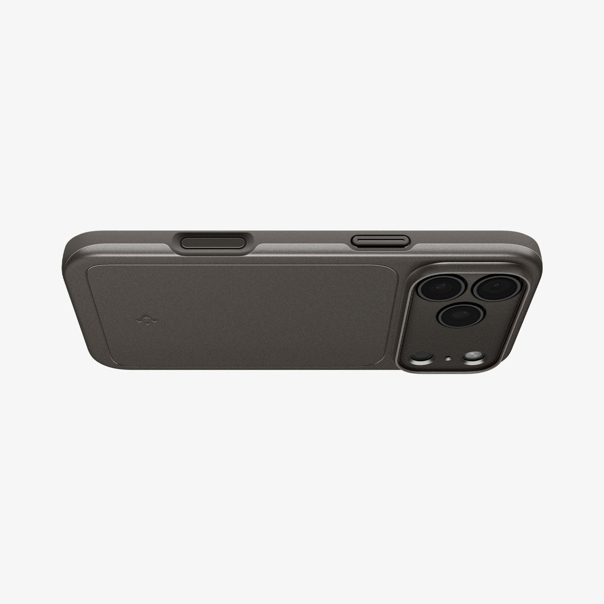 ACS09936 - iPhone 17 Pro Thin Fit (MagFit) in Gunmetal showing the bottom of case