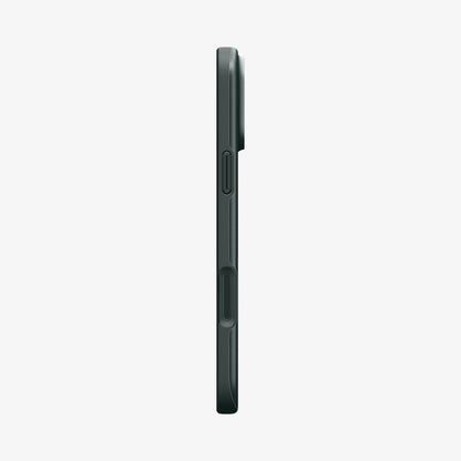 ACS09935 - iPhone 17 Pro Thin Fit (MagFit) in Abyss Green showing the side