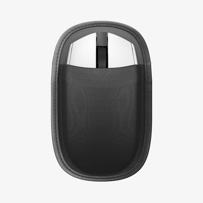 APP11227 - Laptop/Tablet Mouse Holder | LD220 in Black showing front with a mouse.