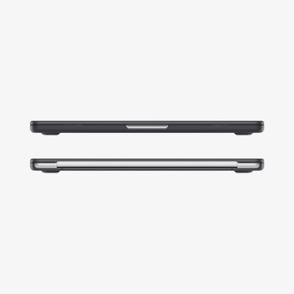 ACS11269 - MacBook Air 13-inch Nano Pop Black Sesame showing front and rear edge views of the laptop case with a slim fitted profile