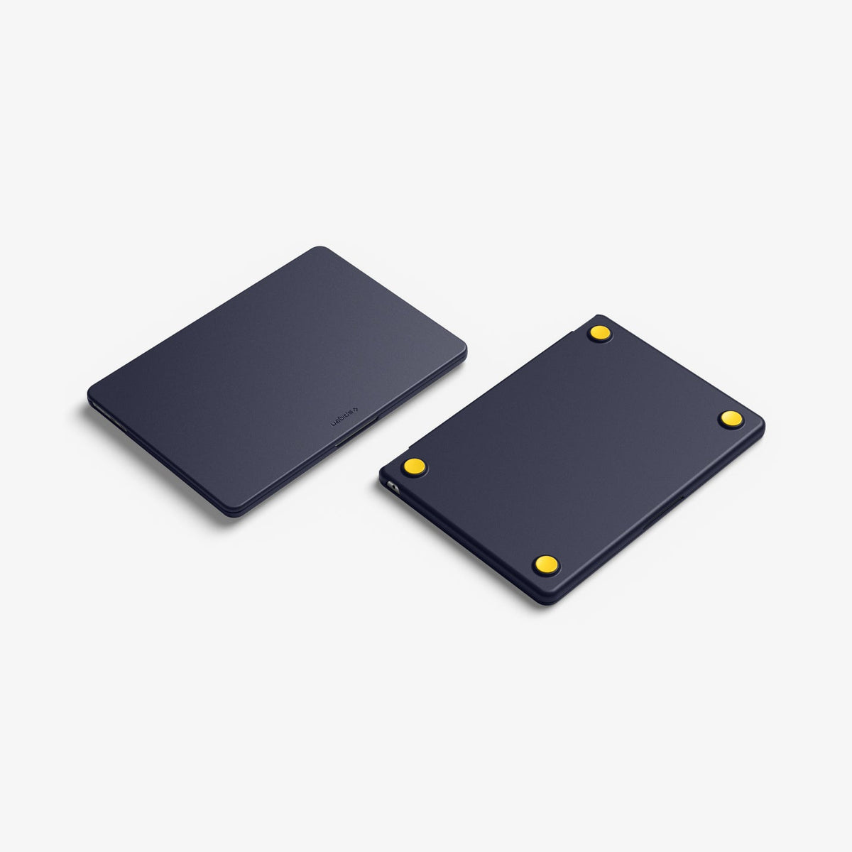 ACS11266 - MacBook Air 15-inch Nano Pop Blueberry Navy showing top and bottom views of the closed laptop case with raised feet