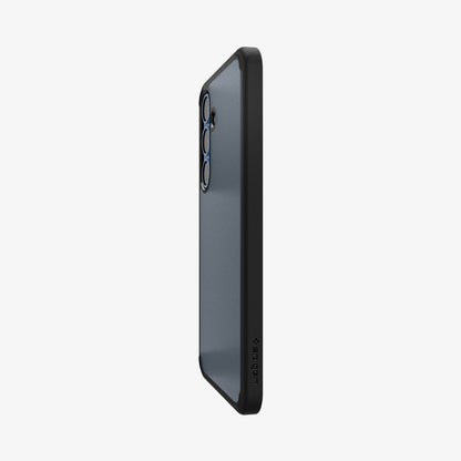 ACS08986 - Galaxy S25 Plus Case Ultra Hybrid in Frost Black showing partial back and side