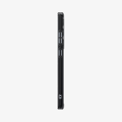 ACS08960 - Galaxy S25 Ultra Case Ultra Hybrid Metal Ring (MagFit) in Frost Black showing the side
