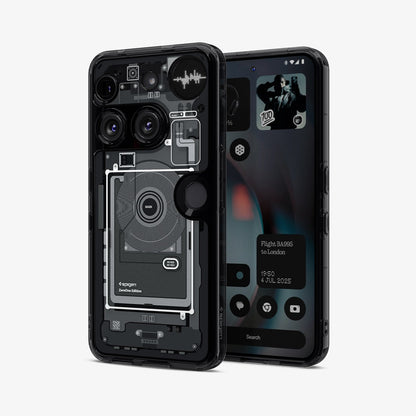 ACS08568 - Nothing Phone 3 Ultra Hybrid Zero One showing the back, front and sides