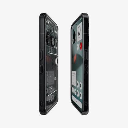 ACS08568 - Nothing Phone 3 Ultra Hybrid Zero One showing the partial back, partial front and sides
