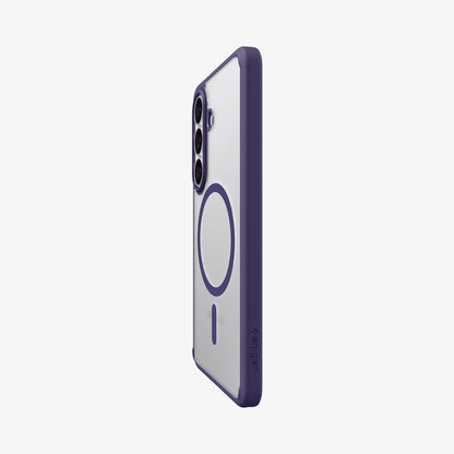 ACS11167 - Galaxy S26 Case Ultra Hybrid (Mag Fit) Deep Purple showing the back and partial side