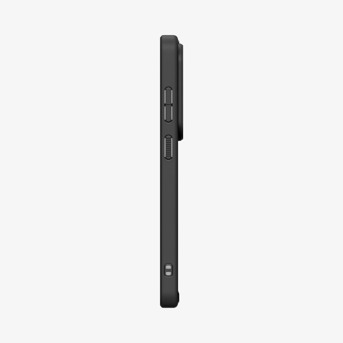 ACS10959 - Galaxy S26 Ultra Case Ultra Hybrid (Mag Fit) Matte Black showing the side