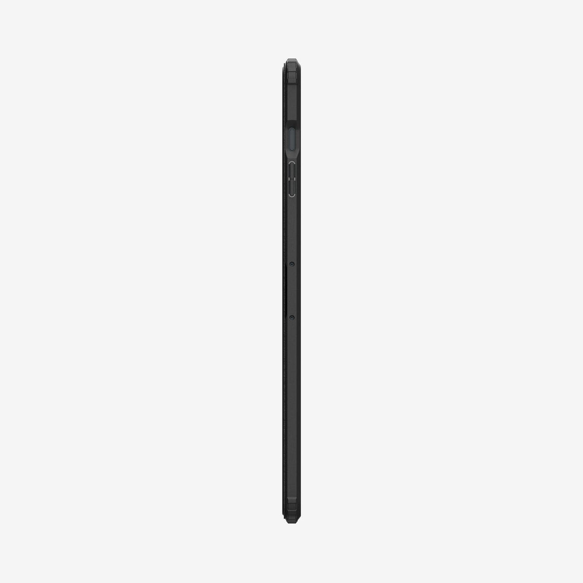 ACS09446 - Galaxy Tab S10 FE+ Case Ultra Hybrid Pro in Black showing the side
