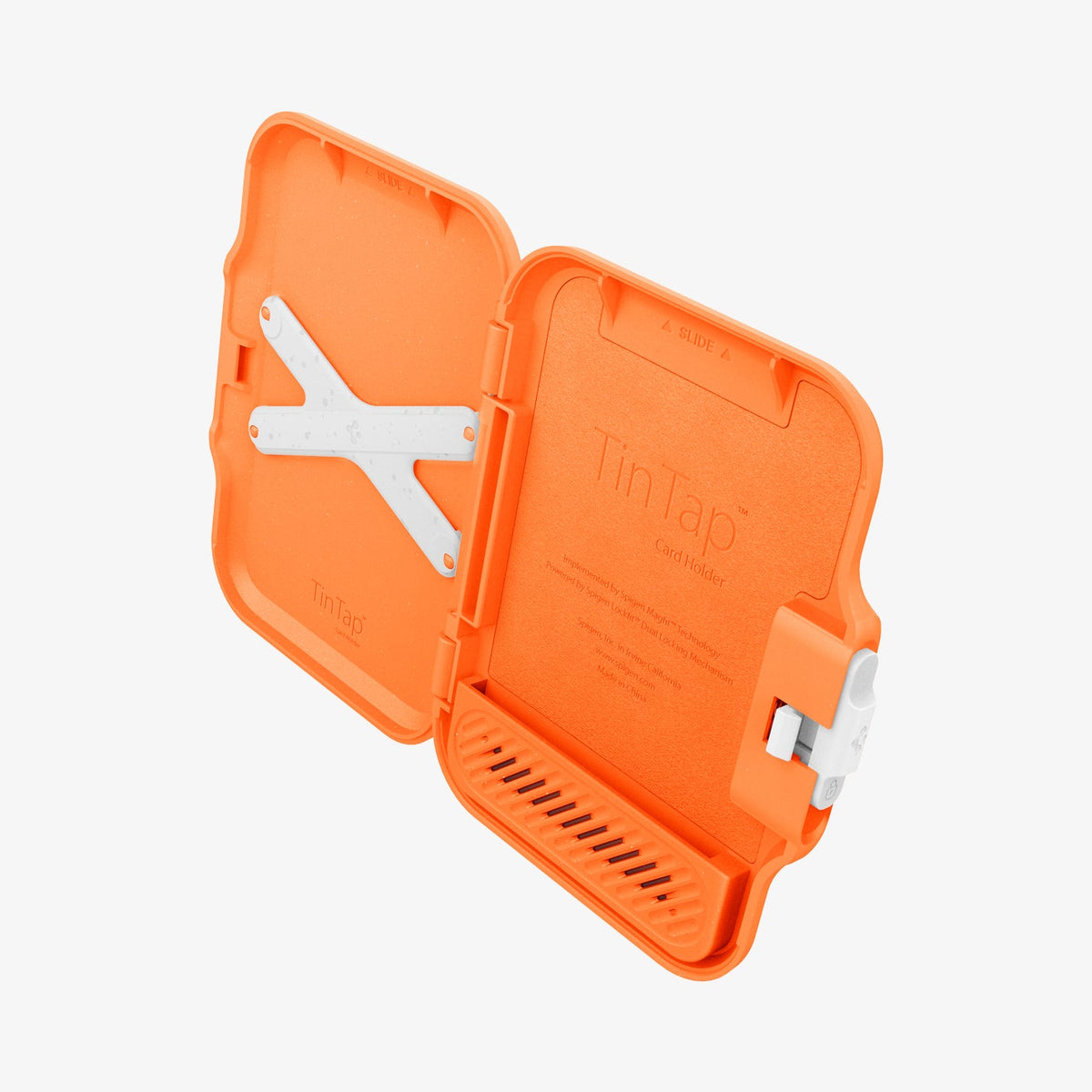 AFA11380 - MagSafe Card Holder Tintap (MagFit) in Orange showing the inner case