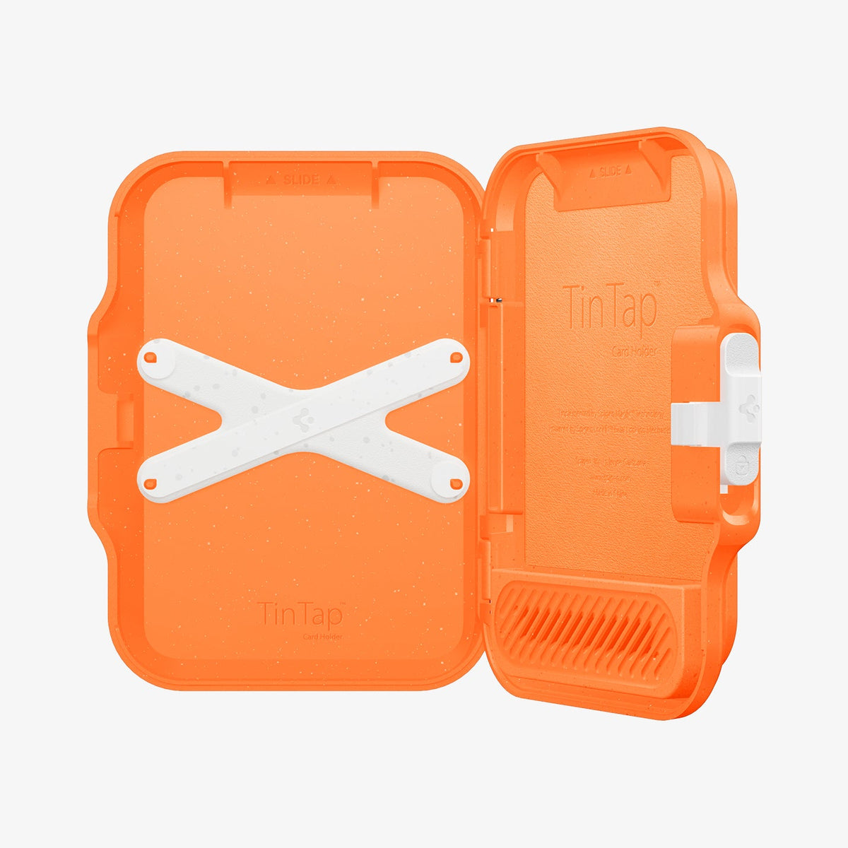 AFA11380 - MagSafe Card Holder Tintap (MagFit) in Orange showing the inner case
