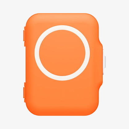 AFA11380 - MagSafe Card Holder Tintap (MagFit) in Orange showing the front