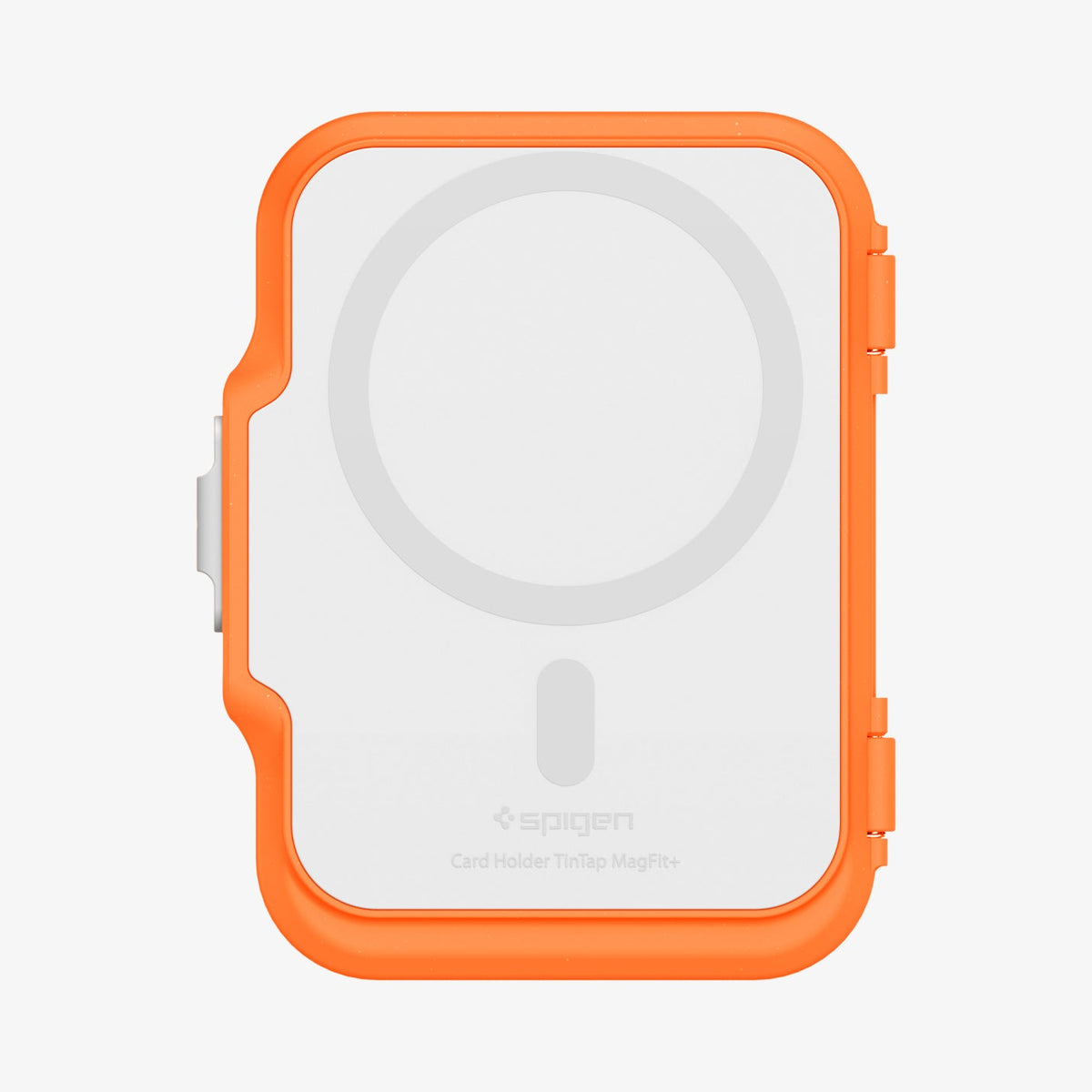 AFA11380 - MagSafe Card Holder Tintap (MagFit) in Orange showing the back