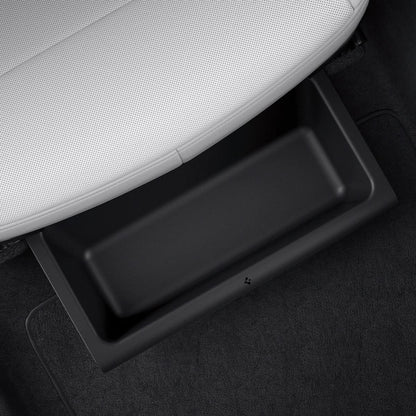 ACP10638 - Model Y Juniper (2025+) 1PK Underseat Organizer Box | TO222J showing the top side view inside of car