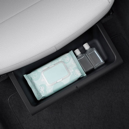 ACP10638 - Model Y Juniper (2025+) 1PK Underseat Organizer Box | TO222J showing bottle inside of the box