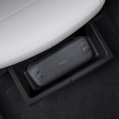 ACP10638 - Model Y Juniper (2025+) 1PK Underseat Organizer Box | TO222J showing gaming pouch is in the box