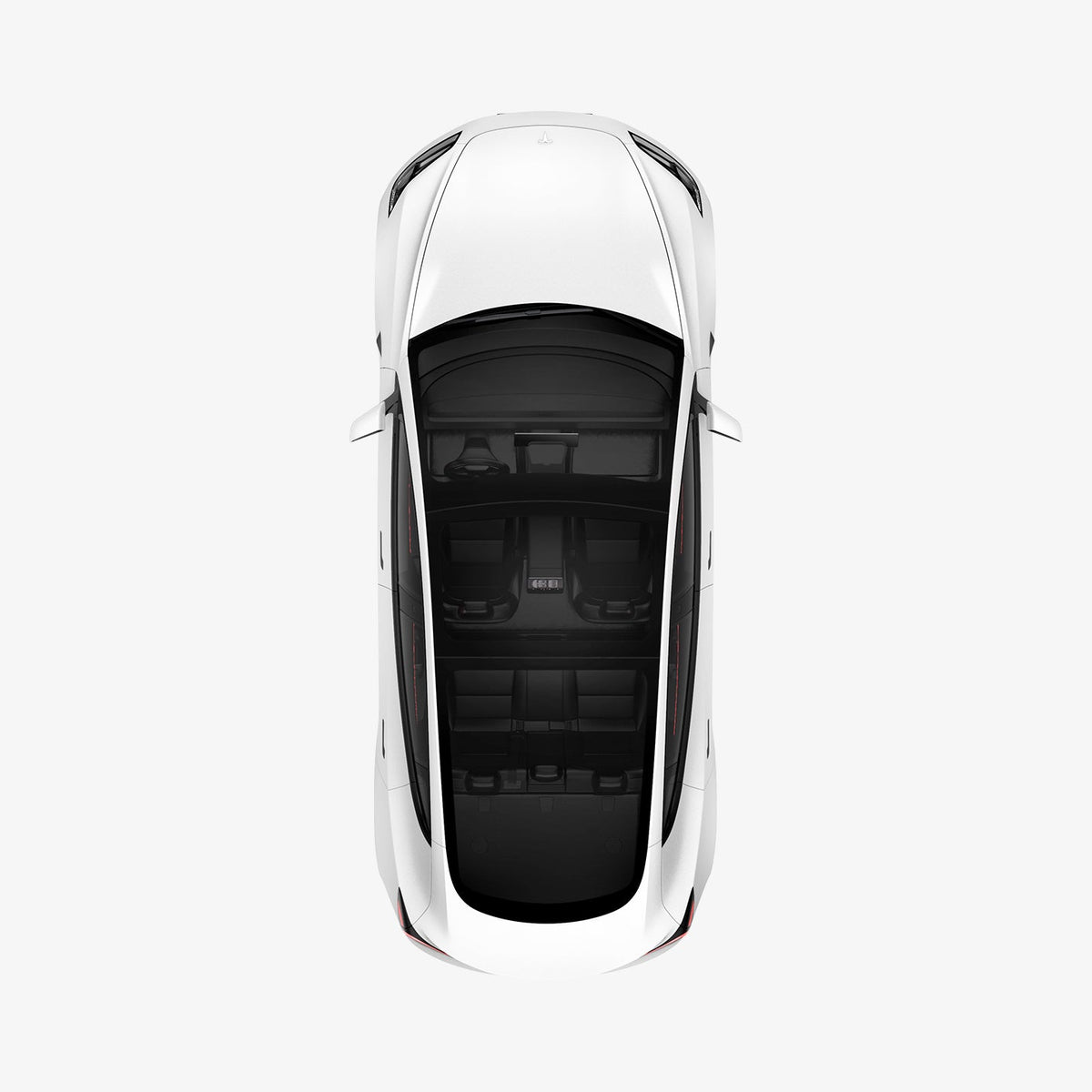ACP08897 - Tesla Model 3 Highland CryoShade Sunroof | TO261H in Black showing the top of tesla