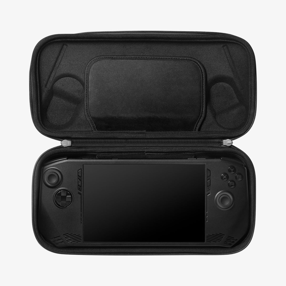 AGP09835 - Klasden Gaming Pouch 7 inch in Charcoal Gray showing the inner