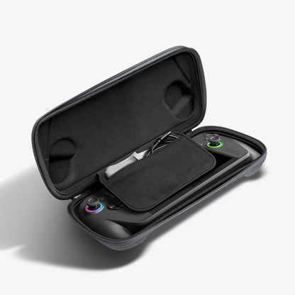 AGP09835 - Klasden Gaming Pouch 7 inch in Charcoal Gray showing inside