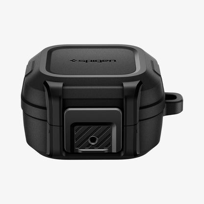 ACS11202 - Galaxy Buds 4 Series - Lock Fit in Matte Black showing the front and partial top