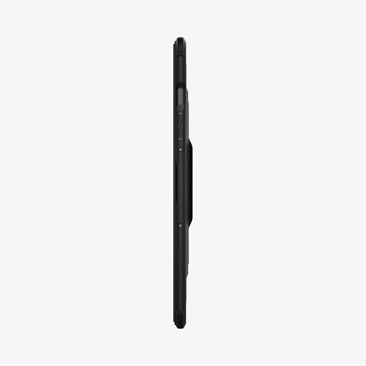 ACS09380 - Galaxy Tab S10 FE Case Rugged Armor Pro in Matte Black showing the side